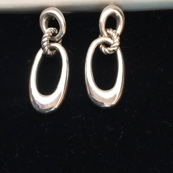 Sterling silver earrings. - Picture 1 of 2